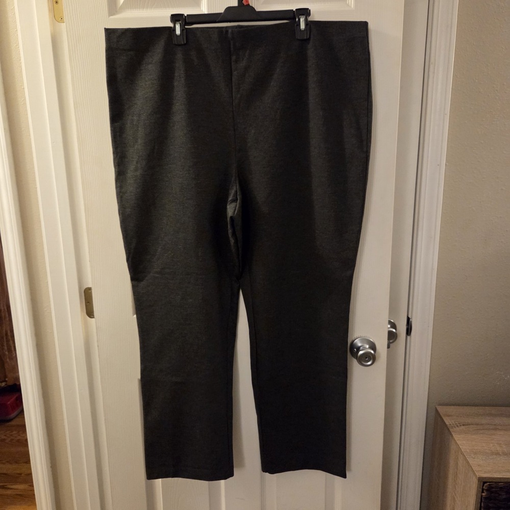 Liz Claiborne sz 3X‎ Emma Classic Ankle pants NWT gray ponte casual career